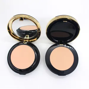 Cosme Lab 2 Enkele Kleur Pressed Powder Palette Private Label Make-Up Gezicht Controle Olie Compact Poeder Foundation Custom Cosmetica