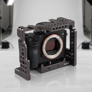 DMIDITIR Jaula de aluminio para cámara con soporte de zapata fría para A7M3/<span class=keywords><strong>A7III</strong></span>/A73/A7RIII/A7R3/A7II/A7S II/A7R II - Product Image 2