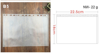 Classeur à 6 anneaux porte-poche en plastique A5 A6 clair étanche PVC souple écologique à la mode porte-carte de crédit pour la papeterie