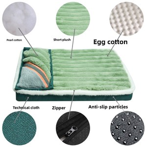 Mehrfarbiges weiches großes Anti-Tränen-Haustier bett Winter warmes Zwinger kissen Modernes ortho pä disches Hunde bett Luxus-Katzen schlaf matte Haustier bett - Product Image 2