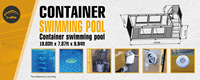 Maison conteneur portable de 20 pieds et piscine extérieure pour diverses applications