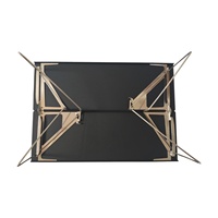 Table pliante rectangulaire d'extérieur, pliage en une seconde, portable, légère, tactique, camping, en alliage d'aluminium, mobilier d'extérieur
