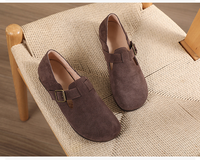 Chaussures d'été respirantes et polyvalentes pour femmes Vintage Solid Color Softy Walking Casual New Style Lazy Shoes Prix