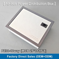 Tableau de distribution encastré pour courant fort, boîtier de disjoncteur, boîte de protection électrique 12 voies MCB IP41 avec serrure à clé 400V/220V 63A/100A