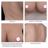 Eta-grosse poitrine réaliste, faux seins, poitrine Drag Queen, Shemale Ladyboy, faux seins en Silicone