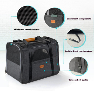 Grosir tas pembawa hewan peliharaan portabel ringan dapat dilipat kecil katun ringan poliester bersisi lembut pembawa anjing <span class=keywords><strong>kucing</strong></span> - Product Image 3