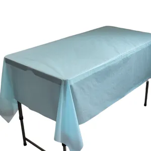 Toalha de mesa para festas, toalha de mesa para sobremesas e aniversários, cor sólida, ideal para mesa, par de saia barata, atacado descartável de 54 x 108 polegadas