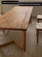 Meubles de salle à manger en bois massif multifonctionnels minimalistes modernes, table à thé, bureau