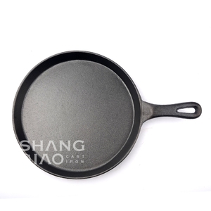 Factory Whole <strong>Sale</strong> Cookware Pre-Seasoned Cast Iron Skillet, Shallow Flat Bottom Chef <strong>Pan</strong>, Pizza Crepe Tortilla Tawa <strong>Pan</strong>, - Product Image 4