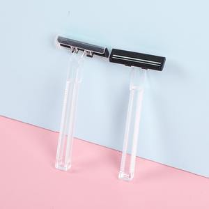 Kit <span class=keywords><strong>de</strong></span> maquinilla <span class=keywords><strong>de</strong></span> afeitar desechable portátil con dos cuchillas <span class=keywords><strong>de</strong></span> <span class=keywords><strong>acero</strong></span> <span class=keywords><strong>inoxidable</strong></span> para hoteles Airbnb HomeStay Resorts Airlines-Servicios <span class=keywords><strong>de</strong></span> hotel - Product Image 4