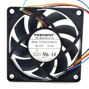 Foxconn PV701512P2BF 02 DC12V 0.15A 70*70*15MM 7CM Original tout nouveau ventilateur de refroidissement à châssis <span class=keywords><strong>Dell</strong></span> à quatre fils à température contrôlée - Product Image 2