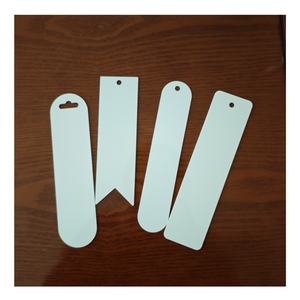 Marque-page artisanale par sublimation en tôle d'aluminium blanche vierge Marque-page personnalisé par sublimation avec pompon - Product Image 6