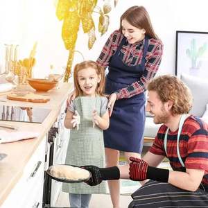 800C Heat Resistant Silicone <b>Oven</b> Mitt Cooking Microwave Anti-Static Non-Slip BBQ <b>Gloves</b> for Kitchen - Product Image 6