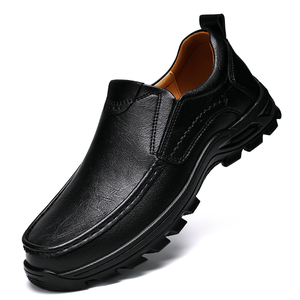 Mocassins pour hommes en <span class=keywords><strong>cuir</strong></span> faits main, à enfiler, <span class=keywords><strong>basses</strong></span>, pour le travail en extérieur, la sécurité, la randonnée, le trekking, le backpacking et la marche en tout-terrain - Product Image 3