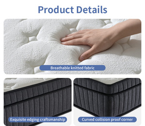 Matelas moderne, durable et respirant pour hôtels et écoles, matelas à ressorts en <span class=keywords><strong>mousse</strong></span> à mémoire <span class=keywords><strong>de</strong></span> forme, usine <span class=keywords><strong>de</strong></span> fabrication - Product Image 4