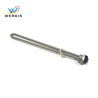 12V 24V 36V 200W 600W 1200W élément chauffant à immersion électrique chauffe-eau solaire chauffe-liquide avec bride à vis