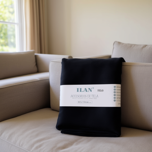 Ilan Accessori in Tessuto Nero 80x100cm per Decorazione d'Interni - Product Image 3