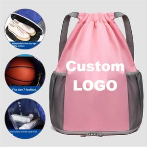 Bulk Customizable Logo Performance Water Resistant Large Capacity <b>Drawstring</b> <b>Bag</b> Durable <b>Drawstring</b> Gym Suck Outdoor Backpack - Product Image 1