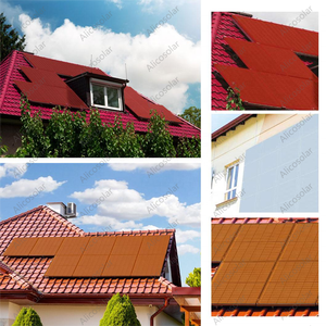 Carreaux solaires photovoltaïques intégrés de construction BIPV colorés Vs <span class=keywords><strong>panneaux</strong></span> tendance Future Installation facile carreaux solaires de toiture - Product Image 5