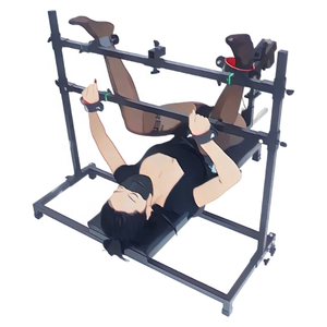 Cadre de contention métallique réglable avec menottes rembourrées pour <span class=keywords><strong>les</strong></span> mains et <span class=keywords><strong>les</strong></span> chevilles, support de positionnement robuste pour mobilier adulte - Product Image 3