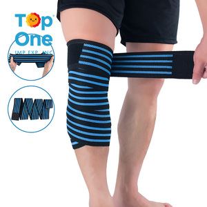 Top One Extra Long Elástico Transpirable Entrenamiento para adultos Correa de elevación Sublimación Fuerza Squat Rodillera Vendajes Fitness Seguridad - Product Image 2