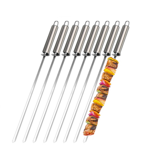 Spiedini per <span class=keywords><strong>Barbecue</strong></span> <span class=keywords><strong>in</strong></span> <span class=keywords><strong>Acciaio</strong></span> <span class=keywords><strong>Inox</strong></span> con Manico Resistente al Calore Bastoncini per Grigliare Utensili per Campeggio e <span class=keywords><strong>Barbecue</strong></span> all'Aperto - Product Image 2