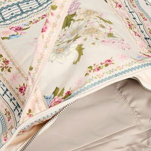 All-Floral Printed Cotton Canvas Tote <b>Bag</b> Women <b>Large</b> Capacity Custom Zip Closure Shopping Handbag Summer <b>Beach</b> Travel Spring - Product Image 3