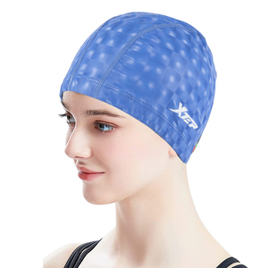 Nouveauté E-commerce : Bonnets <span class=keywords><strong>de</strong></span> bain personnalisés en nylon/polyester pour adultes, écologiques et imperméables, à prix abordable - Product Image 1