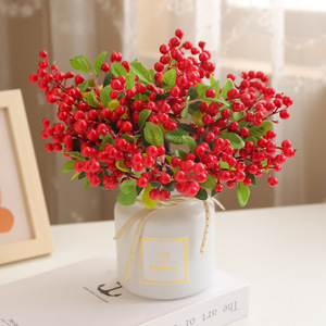 Arrangement de fleurs artificielles de myrtille Ruilisi 10cm-30cm Décoration d'intérieur Accessoires de mariage - Product Image 2
