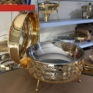 <span class=keywords><strong>Chauffe</strong></span>-plats rond en or de luxe pour hôtel, <span class=keywords><strong>chauffe</strong></span>-plats pour buffet, <span class=keywords><strong>chauffe</strong></span>-plats pour mariage, traiteur - Product Image 5