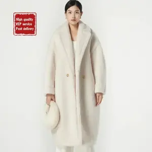 Giacca Teddy Bear Max da <span class=keywords><strong>Donna</strong></span> Inverno 2024 Giacca di Lusso di Alta Qualità Ispessita in Lana d'Alpaca e Cashmere Giacca Lunga Invernale da <span class=keywords><strong>Donna</strong></span> - Product Image 2