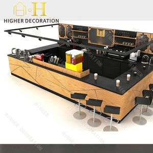 Alla moda bar Shop mobili in legno Coffee Shop chiosco panetteria e pasticceria Interior Design - Product Image 5