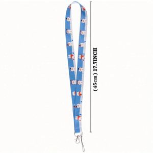 Custom Christmas <b>Lanyard</b> Set with Santa Claus Snowflake Designs Detachable Neck Straps for Keys ID Credit Cards and Phone Charms - Product Image 4