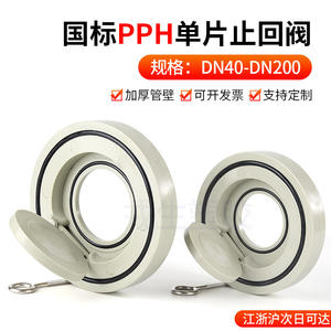 Vanne anti-retour à disque unique en polypropylène à raccordement par bride pour conduite d'eau - Product Image 3