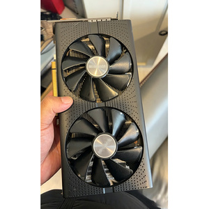 Carte graphique de jeu pour ordinateur de bureau RX580 8 Go PCI Express GDDR5 pour station de travail, ordinateur portable, interface mémoire 256 bits, ventilateur de refroidissement, occasion - Product Image 6
