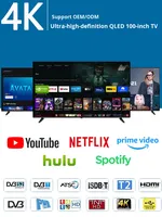 Venta Directa de Fábrica, Televisor Inteligente QLED de 85/50 Pulgadas, Sistema Android Google, Compatible con WiFi, USB, 4K Ultra Alta Definición, para Uso en Hoteles