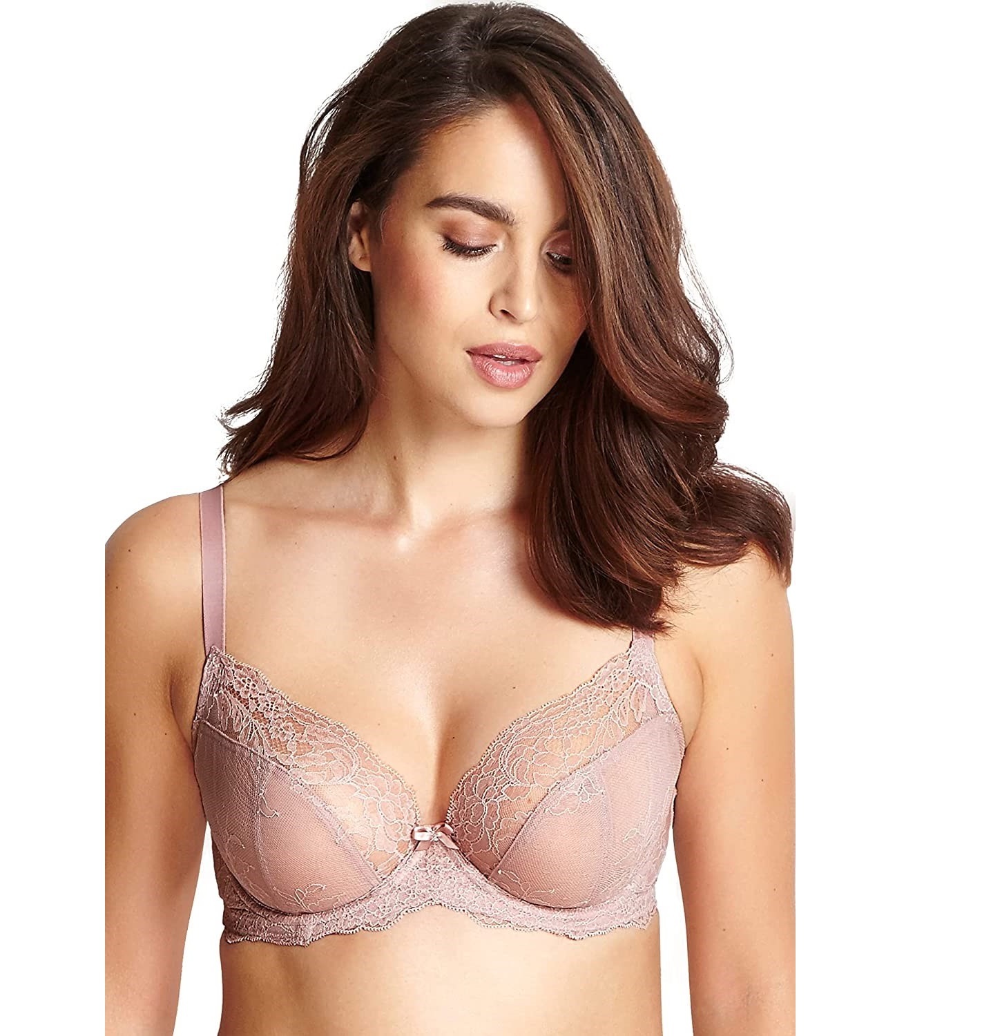 New Oem Custom Made Ladies Lace Bra With Underwire 3/4 Cup Soft Underwear Breathable Large Cup Bra For Big Women