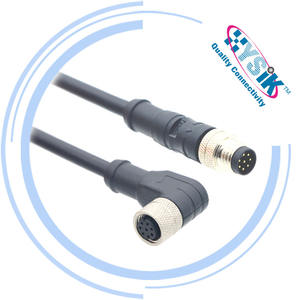 M8 8 Pin Korumalı Sensör Kablosu Dişi Açılı Açık Uçlu - Product Image 5