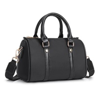 Sac de voyage unisexe personnalisé en PU, style tote, avec lettres en jean, léger, grande capacité, poignée souple, pliable