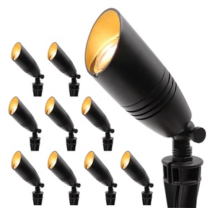 Éclairage paysager, projecteur décoratif à faible tension, <span class=keywords><strong>noir</strong></span>, étanche, 12V, extérieur, pour arbres, jardins, pelouses - Product Image 1