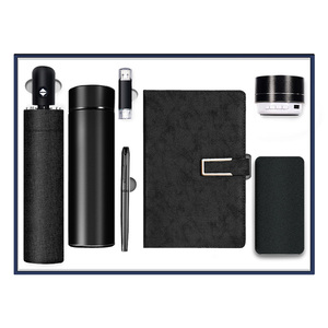 Rosso 7 In 1 Kit articoli da <span class=keywords><strong>regalo</strong></span> penna creativa Usb tazza ombrello Power Bank altoparlante taccuini regali per insegnanti/ - Product Image 4
