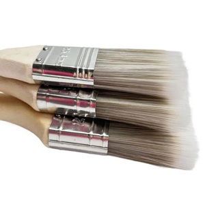 Pennello per rivestimento decorativo professionale in plastica con manico in pioppo nero opaco - Product Image 1