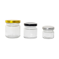 Mini pots de miel en verre personnalisés de marque KDG Pots Mason ronds en verre pour le stockage des aliments au miel 25g 50g 75g 100g avec couvercles