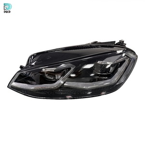 Faro a LED per VW <span class=keywords><strong>Golf</strong></span> 7 5R <span class=keywords><strong>2017</strong></span>-2020, Upgrade Proiettore Black Line, 12V 70W 4000-6000 Lumen, Lampada per Modifica Auto - Product Image 5