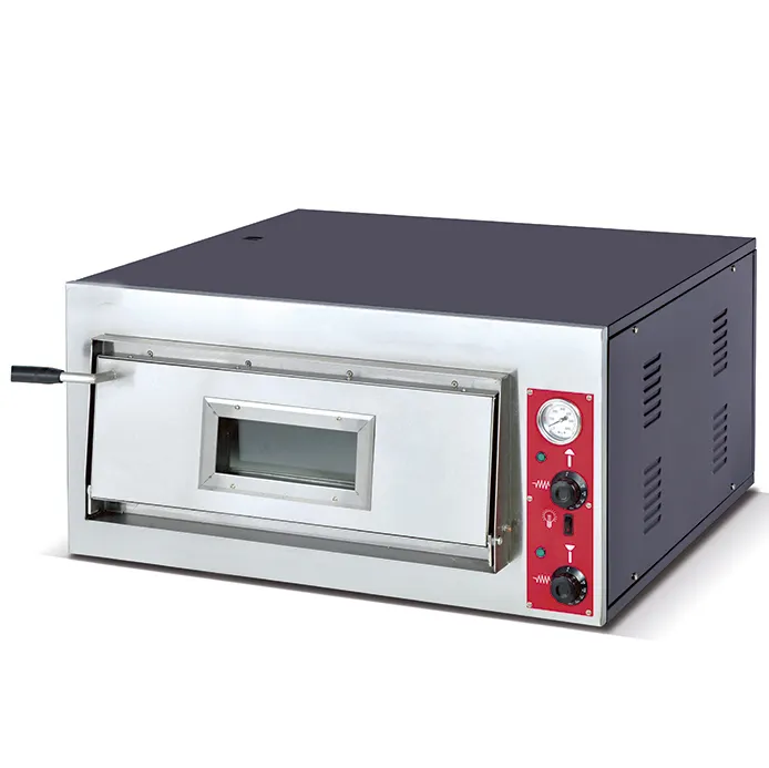 Oven pizza komersial baja tahan karat listrik Counter top