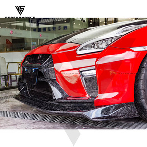 Parachoques Delantero Vari 2019 Estilo <span class=keywords><strong>Magnum</strong></span> <span class=keywords><strong>Opus</strong></span>, Mitad Fibra de Carbono, con Labio, para Nissan GTR R35 2008-2019 - Product Image 4