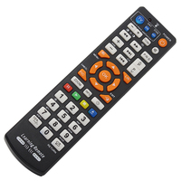 Remote Kontrol TV Pintar LED Kode Tetap Universal Kode Bergulir FR634 Nirkabel 4 Tombol Baterai AAA 20m Tahan Air Logam