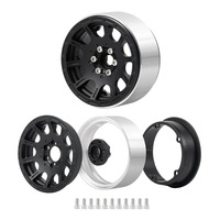 1 pièce de jantes métalliques Beadlock de 2,2 pouces pour structure de roue A103008 T92076 1/10, pièces de voiture RC