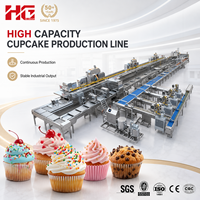 Ligne de production de cupcakes entièrement automatique pour enfants HG, machine à faire des cupcakes en forme d'animaux, 100-1000 kg/h