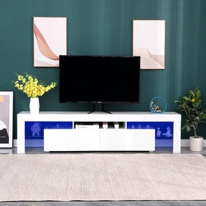 Muebles modernos de madera para el hogar, estante de tv led, iluminación para sala de estar, armario de tv, soporte de TV - Product Image 2